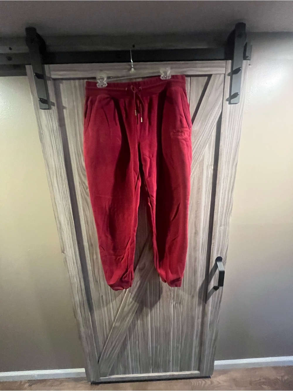 Hurley Men's Red Drawstring Sweatpants